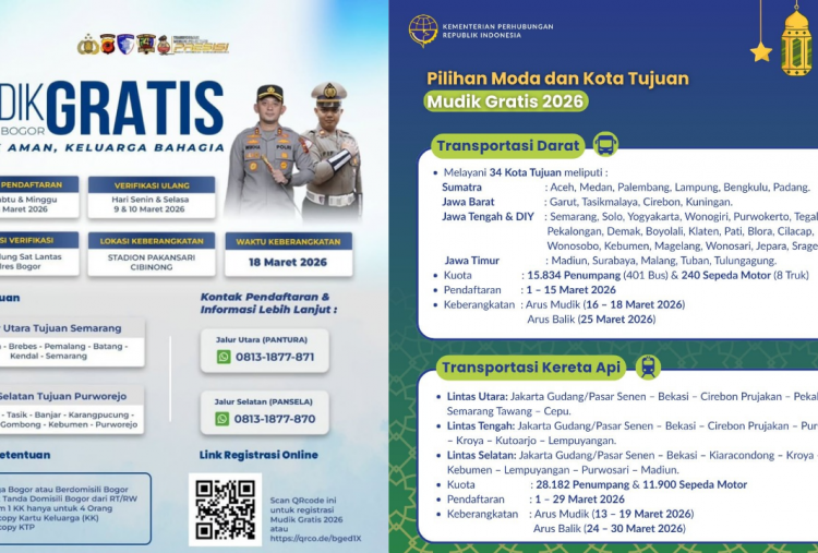 3 Daftar Mudik Gratis 2026 yang Masih Tersedia, Lengkap Rute dan Jadwal Keberangkatannya!