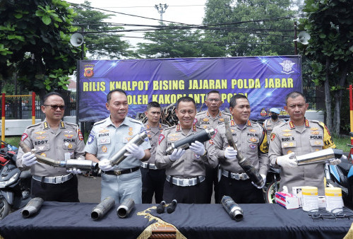 52 Ribu Pelanggar Knalpot Brong Ditindak Kepolisian Dalam Seminggu di Bandung