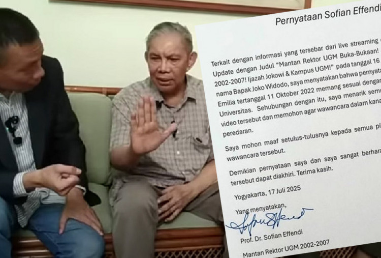 Cabut Pernyataan soal Ijazah Jokowi, Mantan Rektor UGM Diduga Tertekan
