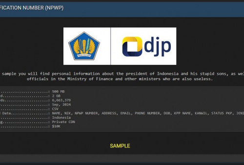 Waduh, Hacker Bjorka Bobol 6 Juta Data NPWP Warga RI