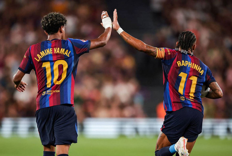 Rating Pemain Barcelona yang Bantai Rayo 5-2, Yamal-Raphinha Sangar!