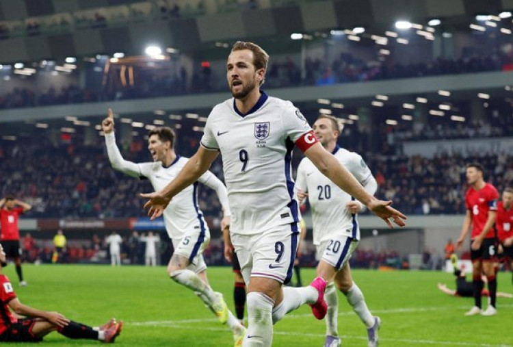 Albania vs Inggris 0-2, Brace Harry Kane Bikin Rekor Three Lions Super Sempurna