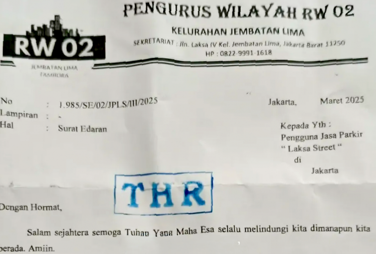 Viral Pengurus RW Minta Uang THR Rp1 Juta di Tambora, Polisi Turun Tangan