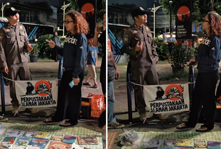 Satpol PP Larang Perpustakaan Jalanan Jakarta Melapak di Trotoar: Ganggu Kepentingan Masyarakat