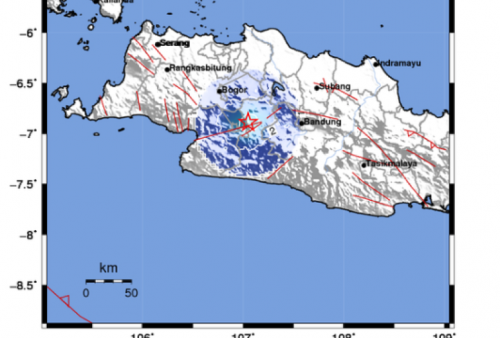 Gempa 2,3 Magnitudo Kembali Goyang Cianjur. Getaran dirasakan nyata dalam rumah