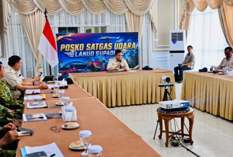 Prabowo Pantau Kebakaran Hutan di Kalimantan Barat, Dapat Laporan Deteksi Ribuan Titik Panas