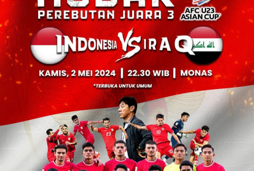 Pemprov DKI Jakarta Kembali Gelar Nobar Piala Asia U-23 di Monas