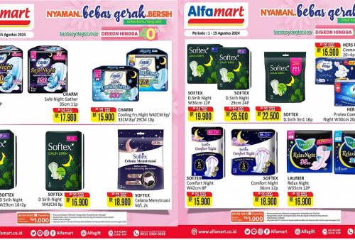 Katalog Promo Alfamart Hari Ini 15 Agustus 2024, Diskon Pembalut Mulai Rp7 Ribuan