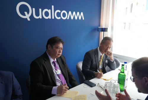 Menko Airlangga Bertamu CEO Qualcomm: Perluas Peluang Investasi Bidang Digital