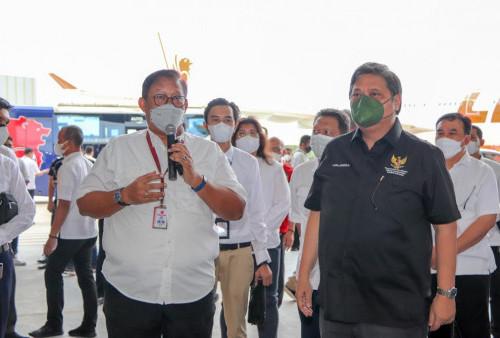 Menko Airlangga Tinjau Pengembangan KEK Industri MRO Pesawat Udara dan Digital di Batam