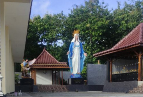 Viral Patung Bunda Maria Ditutup Kain Terpal, Kemenag Jelaskan Alasannya 