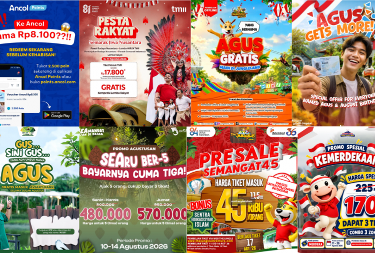10 Promo Tempat Wisata Spesial HUT RI 2026 di Jabodetabek, Ada TMII, Ancol, hingga Taman Safari