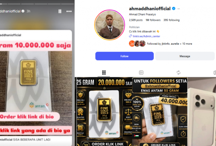 Akun IG Ahmad Dhani Posting Jualan Emas dan HP di Tengah Pertikaian dengan Maia Estianty, Dibajak?