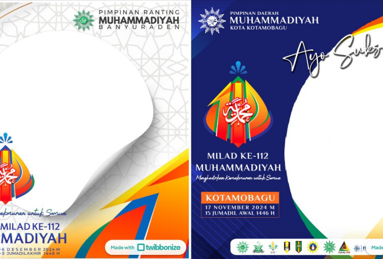 25 Twibbon Milad Muhammadiyah ke-112 yang Menarik Untuk Dibagikan di Media Sosial