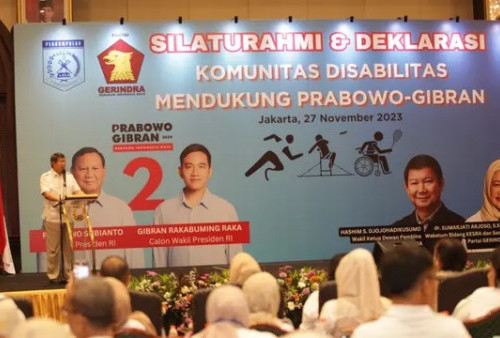 Komunitas Disabilitas Deklarasi Dukung Dukung Prabowo-Gibran