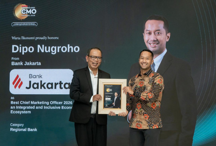 Bank Jakarta Menerima Indonesia Best CMO Awards 2026 dari Warta Ekonomi