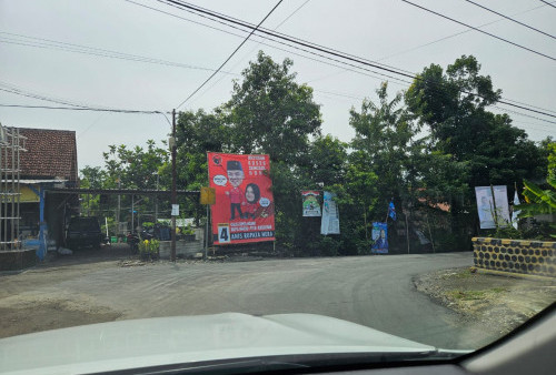 Jelang Debat Cawapres, Baliho Caleg PDI Perjuangan di Pitu Ngawi Raib, Lainnya Tetap Bertebaran