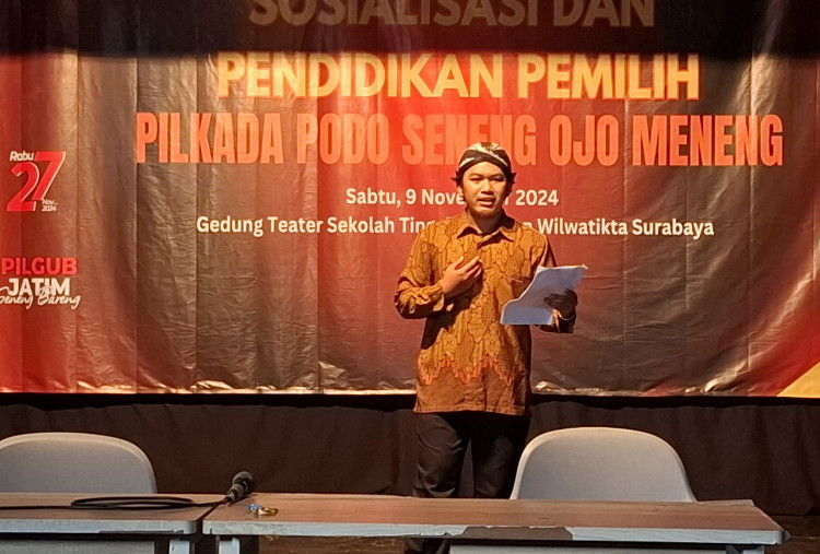 Lewat Pertunjukan Kesenian, KPU dan JTP Ajak Pemilih Tak Golput