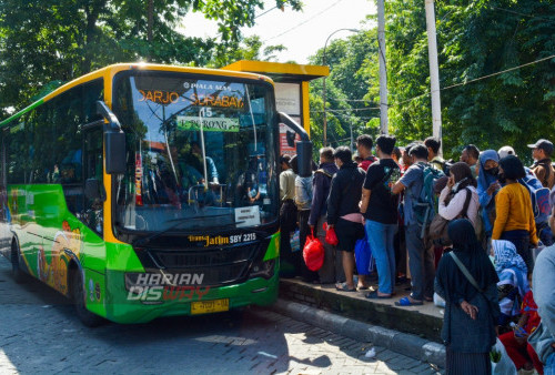 Antusias Masyarakat Tinggi, Bus Trans Jatim Berjubel