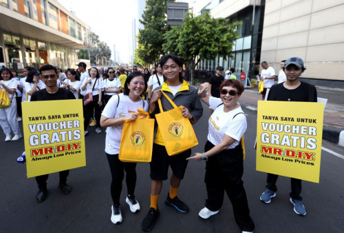 MR DIY Indonesia 'Kuningkan' Car Free Day di Jakarta, Rayakan Hari Pelanggan Nasional, Bagikan Bingkisan dan Voucher Jutaan Rupiah