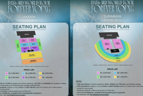 Harga Tiket Konser DAY6 di Indonesia, Paling Murah Mulai Rp1,3 Juta