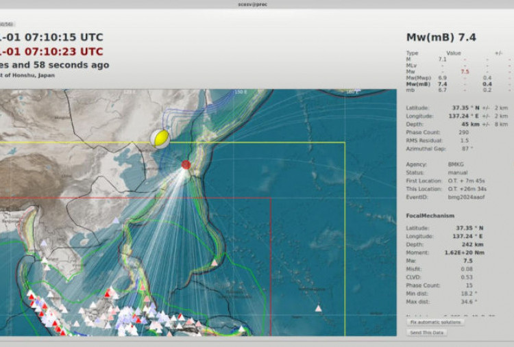KBRI Tokyo Ungkap Kondisi WNI Pasca Gempa Jepang M 7,5, Ada 969 WNI di Aomori