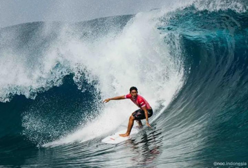 Terhenti di Teahupo'o! Mimpi Emas Rio Waida Pupus di Babak Kedua Olimpiade