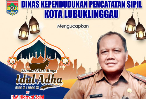 Dikdukcapil Lubuklinggau Mengucapkan Selamat Idul Adha 1443 H