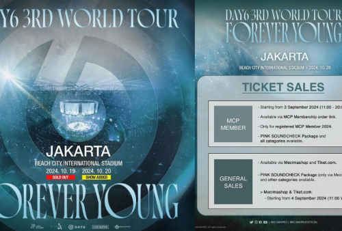 Link dan Cara Beli Tiket Konser DAY6 di Jakarta, Hari Ini Pukul 11.00 WIB