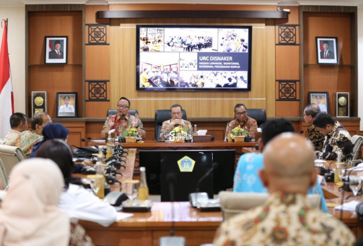 Pemkab Gresik dan Komisi IX DPR RI Bahas UMK dan Investasi, Wabup Alif Tekankan Dialog Tripartit