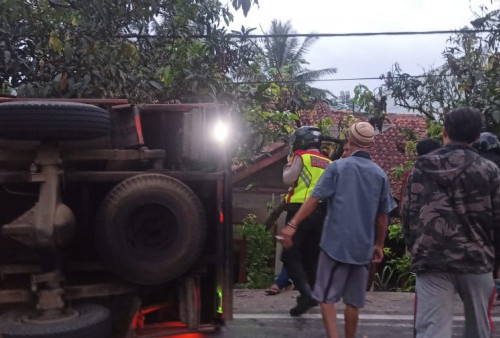 Sopir Truk Pengangkut Miras yang Tewaskan Pemotor di Gentong Ditahan Polisi