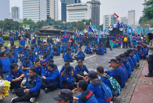 2 Titik Aksi Demonstrasi Hari Ini di Jakarta, Kepolisian Lakukan Kembali Pengalihan Arus Lalu Lintas 