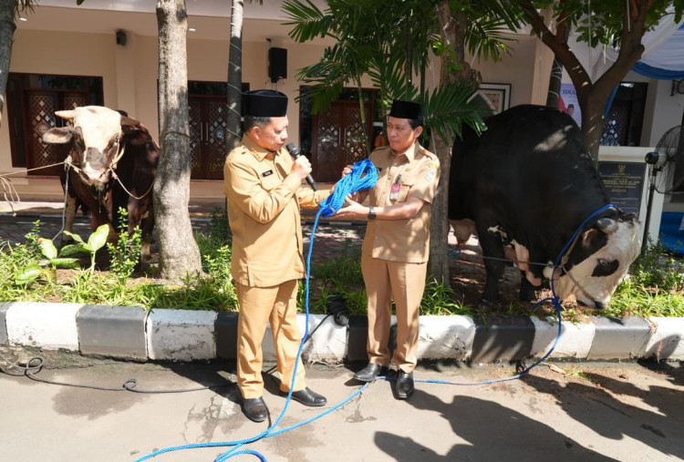 Perkuat Kepedulian Sosial, Mendagri Serahkan Hewan Kurban Kemendagri dan BNPP