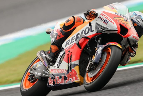 Marc Marquez Rebut Pole Position Seri 16 MotoGP 2022 Setelah Q3 Dibatalkan Akibat Hujan Deras