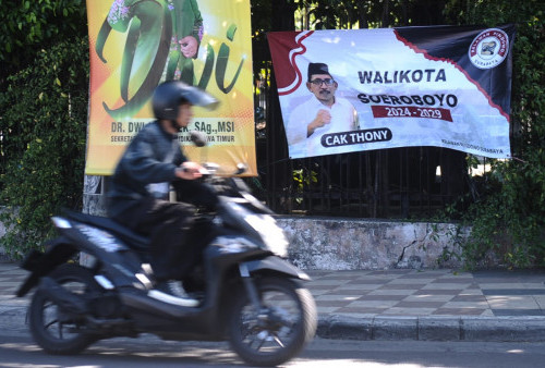 Spanduk Wakil Ketua DPRD Surabaya AH Thony Maju Pilwali Surabaya Menjamur, Sinyal Maju?