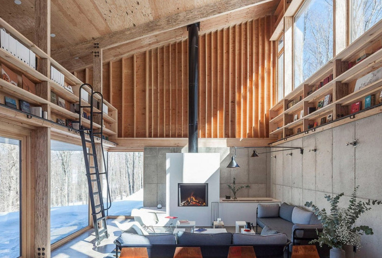 Ragam Desain Ruang Keluarga Berplafon Tinggi dari Berbagai Belahan Dunia