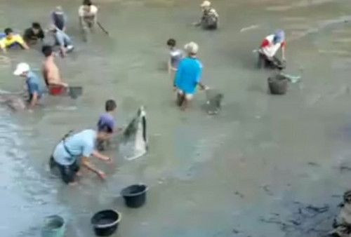 Bubus Tebat, Tradisi Menangkap Ikan di Hari Raya