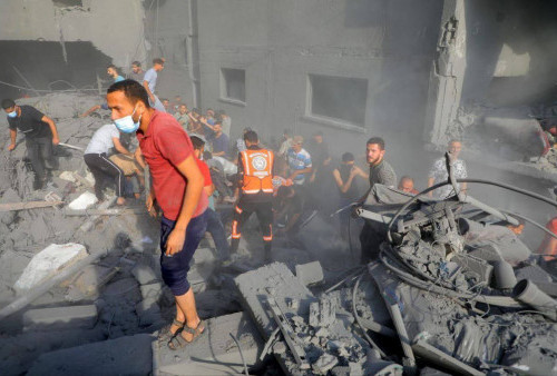 Makin Brutal! Israel Ledakkan Kamp Jabalia di Gaza sekaligus Yakini Bunuh Komandan Hamas