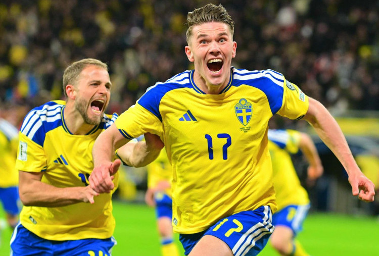 Swedia vs Polandia 3-2, Gol Telat Viktor Gyokeres Bawa Blagult ke Piala Dunia 2026
