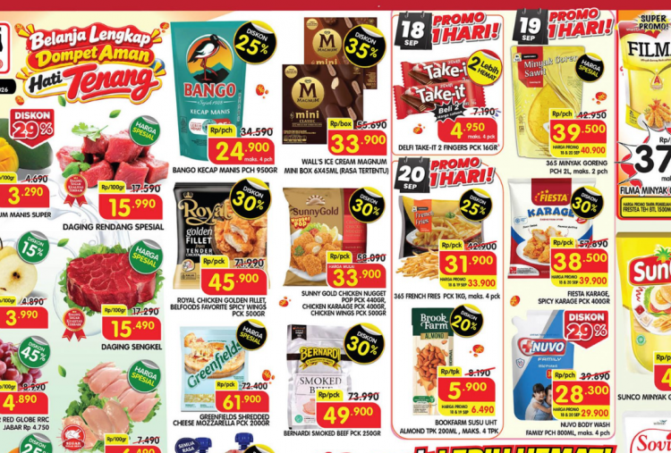 Promo JSM Superindo Akhir Pekan 18-20 September 2026, Diskon Minyak Goreng Filma Rp37.000