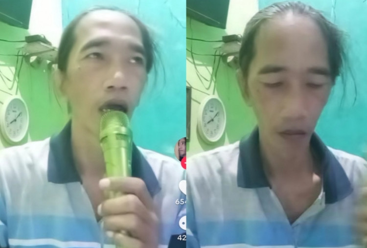 VIRAL! Wajahnya Mirip Jokowi, Video Pria yang Hobi Karaoke Ini Tembus 10 Juta Views