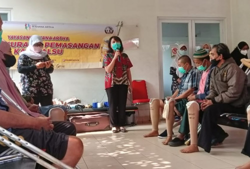 Jelang HUT ke-50, Wahana Artha Group Bagi-bagi 50 Kaki Palsu Untuk Para Disabilitas