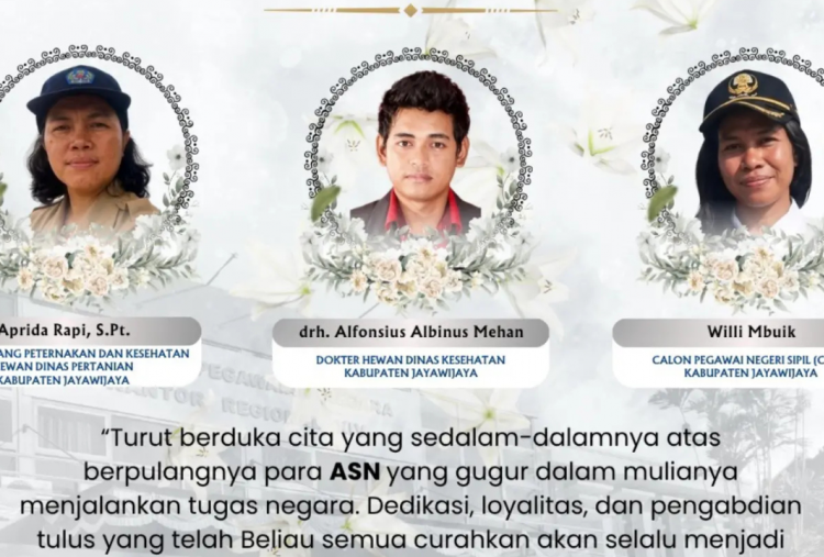 Profil 3 ASN Dinas Pertanian Jayawijaya Tewas Ditembak KKB, DPR Desak Pemerintah Tindak Tegas