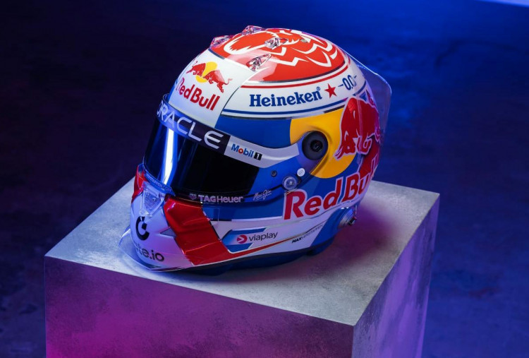 Helm Baru Max Verstappen untuk F1 2025, Desainnya Dibikin Ayah Saat Masih Balapan Gokart