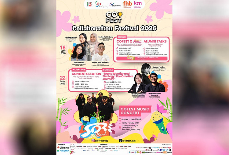 CoFest 2026 'Joyful Generation' Universitas Pembangunan Jaya, Angkat Kreativitas dan Kolaborasi Generasi Muda