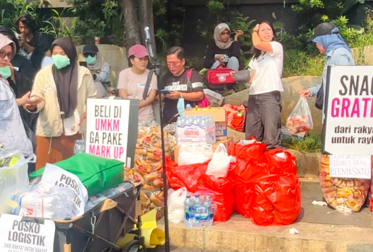 Zaskia Mecca Turun ke Bundaran HI, Bawa Logistik Demo Sindir Pemerintah Gak Pake Mark Up!