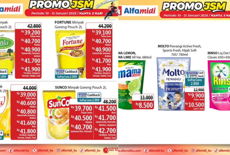 Promo JSM Alfamidi Terbaru 10-12 Januari 2025, Mama Lemon Rp8 Ribuan