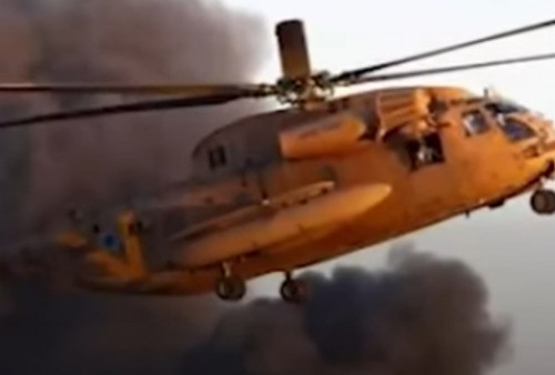 Helikopter Israel Meledak Diserang Hamas Pakai Rudal SAM - 7