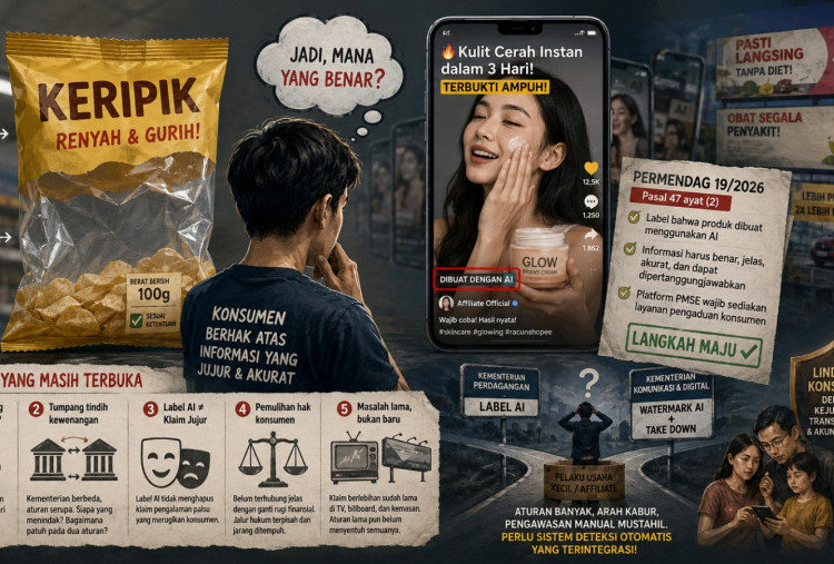 Label AI dan Kemasan Keripik Isi Angin 