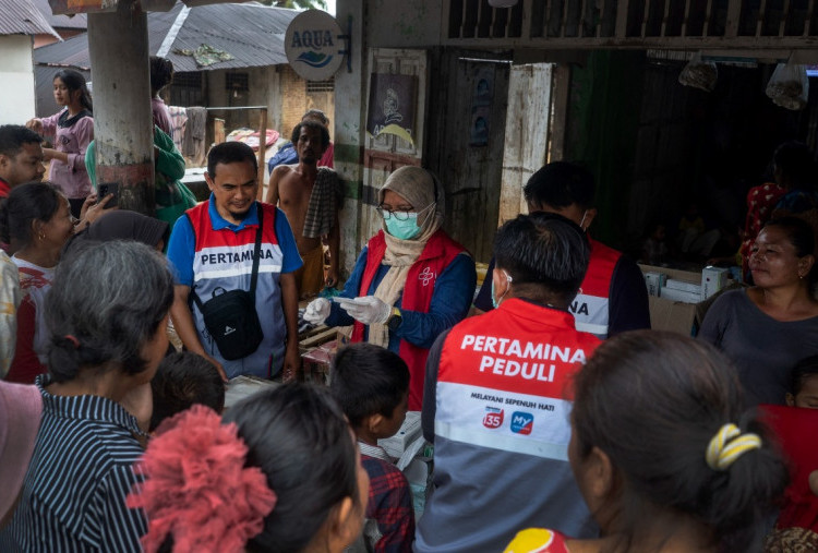 Pertamina Peduli Kerahkan Relawan dan Posko Medis Bantu Warga Terdampak Banjir dan Longsor